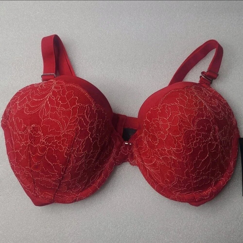 Frederick's Of Hollywood Exxtreme Lace Bra 32D